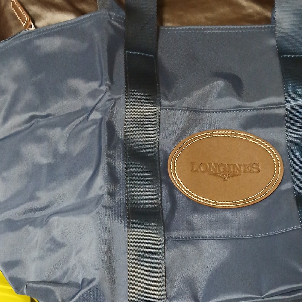 Longines Navy and Brown Men's Backpack - Picture 4 of 7